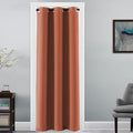 H.VERSAILTEX Doorway Curtain Blackout Closet Door Curtain Room Divider Window Treatment Curtain for Bedroom Thermal Insulated Privacy Drape Soundproof Grommet, 42 x 80 inches, 1 Panel, Orange