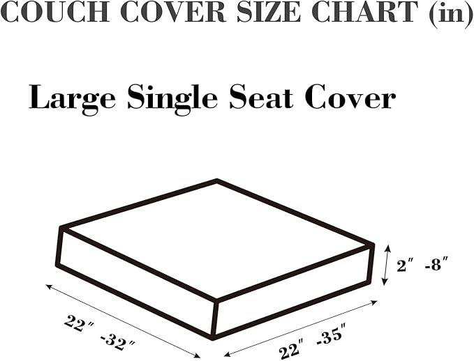 Sofa Covers Couch Covers for Sofa Pet Friendly Couch Cushion Covers Universal Sofa Covers Washable Stretch Slipcovers for Sectional Sofa (Texture Metal Gray,Large Single Seat Cover)