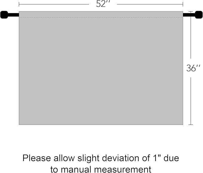 RYB HOME Short Blackout Curtains for Small Window, Sunmmer Heat Light Blocking Privacy Protection Curtains for Sunroom Laundry Room Stair Window, Width 52 by Length 36, Aqua, Set of 2