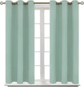 BGment Blackout Curtains - Grommet Thermal Insulated Room Darkening Bedroom and Living Room Curtains, Set of 2 Panels (38 x 54 Inch, Frosty Green)