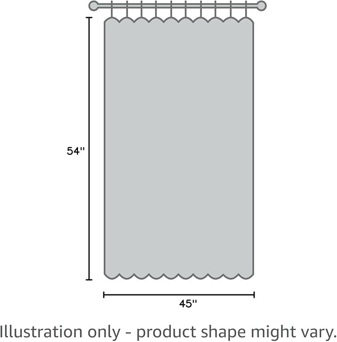 NICETOWN Voile Sheer Texture Beige Window Curtains 45 inch Length, Grommet Chic Elegant Sheer Curtain Drapes Light Filtering for Basement/Kitchen, W54 x L45, 1 Pair