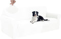 U-NICE HOME Oversized Stretch Sofa Slipcover, Soft Jacquard Fabric Couch Cover, Pet Friendly Furniture Protector, Ivory White