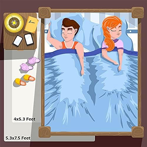 Amearea Premium Soft Area Rug 4x5.3 Feet, Cream Rugs for Living Room, Fluffy Carpet for Bedroom Nursery Playroom Teen Bedside Home Decor, Comfortable Indoor Furry Dorm Carpets, Cream