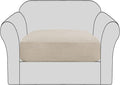 H.VERSAILTEX Stretch Couch Cushion Covers Individual Seat Sofa Chair Slipcovers Cushion Protector Cover Featuring Jacquard Textured Twill Fabric(1 Cushion Chair Cover, Island Fossi)