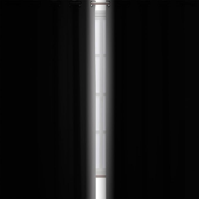 LEMOMO Light Grey Blackout Curtains 42 x 54 Inch Length Set of 2 Panels Grommet Bedroom Curtains for Living Room