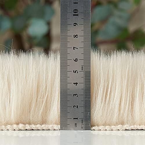 EasyJoy Ultra Soft Fluffy Shaggy Area Rug Faux Fur Rug Chair Cover Seat Pad Fuzzy Area Rug for Bedroom Floor Sofa Living Room (2 x 4 ft Sheepskin, Beige)