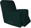 PureFit Super Stretch Chair Sofa Slipcover with Pocket – Spandex Non Slip Soft Couch Sofa Cover, Washable Furniture Protector with Elastic Bottom for Kids, Pets （Recliner, Deep Teal）