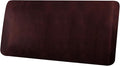 Leather Look Couch Cushion Covers Sofa Seat Slipcovers Sets Couches Furniture Protector for Sectional Armchair Loveseat Pets Kids Stretch Spandex Fabric (1 Cushion Loveseat, Burgundy)