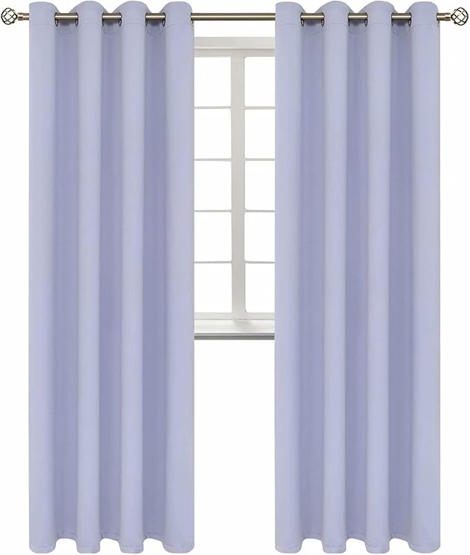 BGment Room Darkening Curtains 95 Inches Long - Grommet Thermal Insulated Drapes Window Treatment Curtains for Bedroom, 2 Panels, 52 x 95 Inch, Lavander