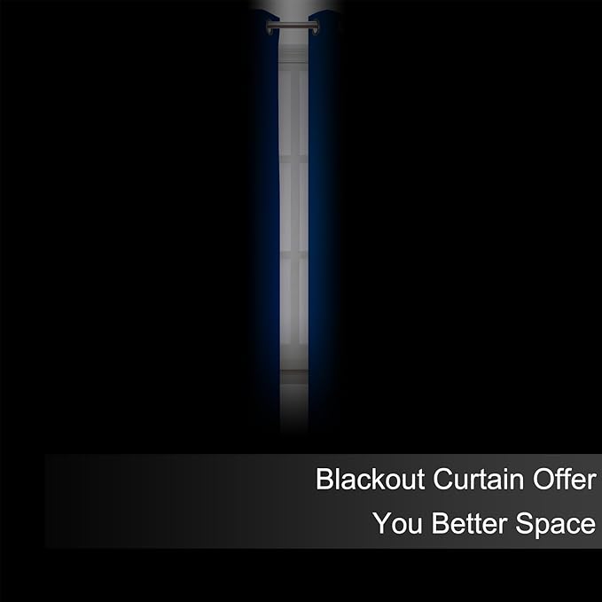 LEMOMO Blackout Curtains 66 x 72 Inch Long Royal Blue Curtains Set of 2 Panels Room Darkening Curtains for Bedroom and Living Room