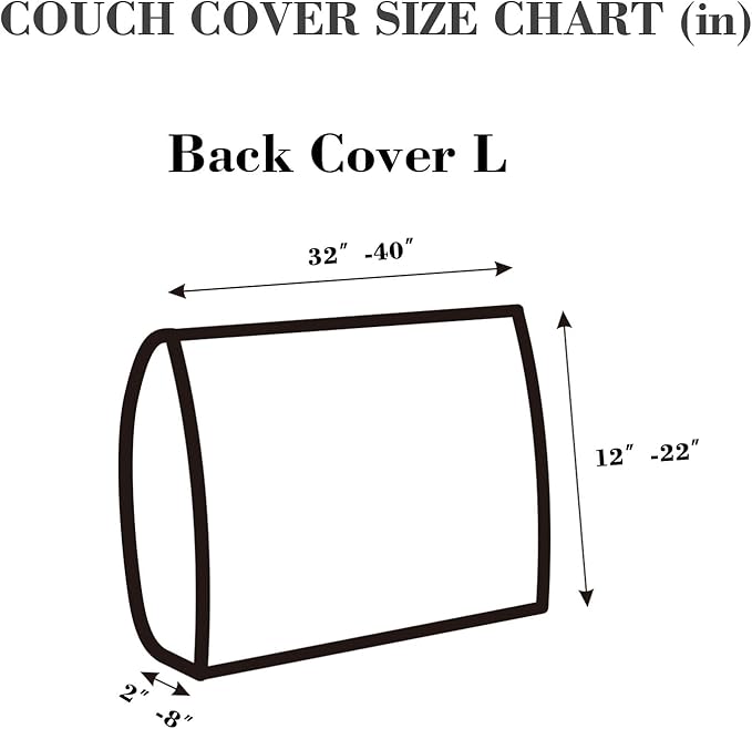Sofa Covers Couch Covers for Sofa Pet Friendly Couch Cushion Covers Universal Sofa Covers Washable Stretch Slipcovers for Sectional Sofa (Texture Sea Blue,Back Cover L)