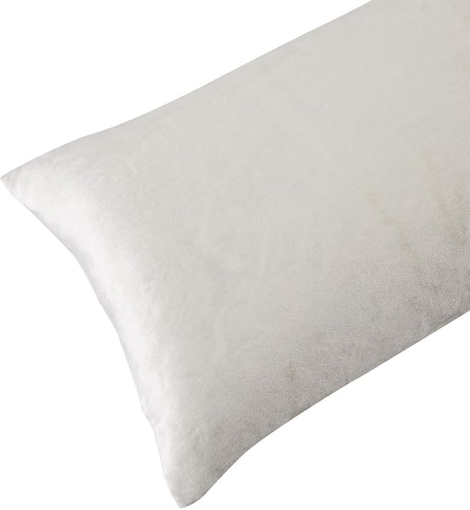 GIGIZAZA White Velvet 12x20 Lumbar Decorative Throw Pillow Covers Cases for Sofa Bed 2 Pack Soft Cushion Cover