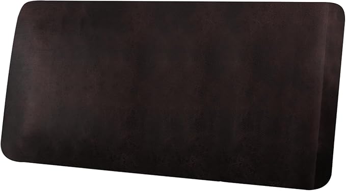 Leather Look Couch Cushion Covers Sofa Seat Slipcovers Sets Couches Furniture Protector for Sectional Armchair Loveseat Pets Kids Stretch Spandex Fabric (1 Cushion Loveseat, Chocolate)