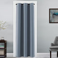 H.VERSAILTEX Doorway Curtain Blackout Closet Door Curtain Room Divider Window Treatment Curtain for Bedroom Thermal Insulated Privacy Drape Soundproof Grommet, 42 x 80 inches, 1 Panel, Stone Blue