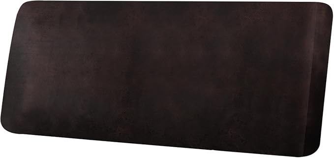 Leather Look Couch Cushion Covers Sofa Seat Slipcovers Sets Couches Furniture Protector for Sectional Armchair Loveseat Pets Kids Stretch Spandex Fabric (1 Cushion XL Sofa, Chocolate)