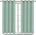 BGment Blackout Curtains - Grommet Thermal Insulated Room Darkening Bedroom and Living Room Curtains, Set of 2 Panels (52 x 54 Inch, Frosty Green)