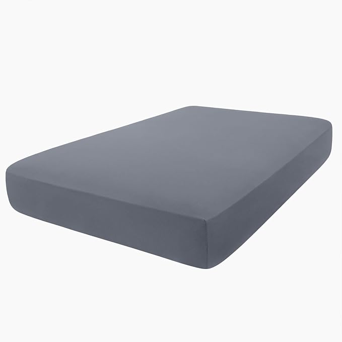 hyha Milk Silk Couch Cushion Covers, Soft Magic Sofa Covers Washable for 2 Cushion Couch, Stretch Sectional Outdoor Cushion Covers for Patio Furniture with Elastic Bottom(Medium, Dark Gray)