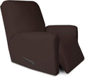 PureFit Super Stretch Chair Sofa Slipcover with Pocket – Spandex Non Slip Soft Couch Sofa Cover, Washable Furniture Protector with Elastic Bottom for Kids, Pets （Recliner, Chocolate）