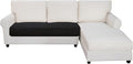 Easy-Going Sectional Couch Covers for Dogs L Shape Sofa Cover Reversible Sofa Slipcover Chaise Lounge Cover Furniture Protector Cover for Pets Dog Cat (30 x 50 inches, Black/Beige)