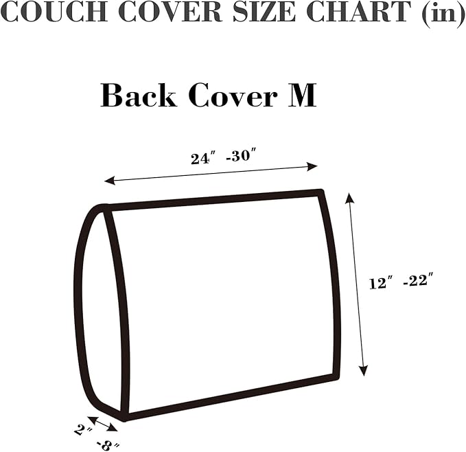 Sofa Covers Couch Covers for Sofa Pet Friendly Couch Cushion Covers Universal Sofa Covers Washable Stretch Slipcovers for Sectional Sofa (Texture Metal Gray,Back Cover M)