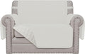 Easy-Going Oversized Chair Sofa Slipcover Reversible Sofa Cover Water Resistant Couch Cover Furniture Protector Cover with Elastic Straps for Pets Dog (Oversized Chair, Ivory/Ivory)