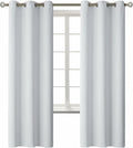 BGment Room Darkening Curtains 72 Inches Long - Grommet Thermal Insulated Drapes Window Treatment Curtains for Bedroom, 2 Panels, 42 x 72 Inch, Greyish White