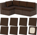 8Pcs Stretch Patio Cushion Covers, Outdoor Couch & Sofa Replacement Slipcovers for Patio Furniture Cushion Covers, Washable Reusable Furniture Protector