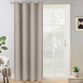 Yakamok Wide Thermal Blackout Patio Door Curtain Panel, Natural Grommet Sliding Door Insulated Curtains, Extra Wide Curtains for Sliding Glass Door, Natural, W52 x L84, 1 Panel