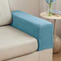Soothing Home Sofa Covers, Sofa Hero Covers, Wear-Resistant Universal Couch Covers Washable Stretch Sectional Couch Cushion Covers (Light Blue,Arm Rest Covers 2pcs)