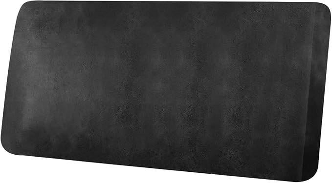 Leather Look Couch Cushion Covers Sofa Seat Slipcovers Sets Couches Furniture Protector for Sectional Armchair Loveseat Pets Kids Stretch Spandex Fabric (1 Cushion Loveseat, Dark Grey)