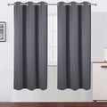 LEMOMO Grey Blackout Curtains 42 x 72 Inch Length/Set of 2 Curtain Panels/Thermal Insulated Room Darkening Blackout Curtains for Bedroom