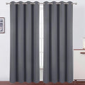 LEMOMO Blackout Curtains 52 x 120 Inch Long Grey Curtains Set of 2 Panels Room Darkening Curtains for Bedroom and Living Room