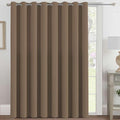 H.VERSAILTEX Blackout Patio Curtains 100 x 96 Inches for Sliding Door Extral Wide Blackout Curtain Panels Thermal Insulated Room Divider - Grommet Top, 8' Tall by 8.5' Wide - Macchiato