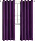 BGment Blackout Curtains - Grommet Thermal Insulated Room Darkening Bedroom and Living Room Curtain, Set of 2 Panels (52 x 95 Inch, Royal Purple)