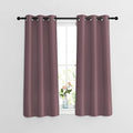 NICETOWN Blackout Small Window Curtains for Bedroom - Window Treatment Thermal Insulated Solid Grommet Room Darkening Vertical Drapes Short Curtains for Kids Room (Set of 2, W37 x L54)