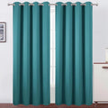 LEMOMO Blackout Curtains 52 x 90 Inch Long Sea Teal Curtains Set of 2 Panels Room Darkening Curtains for Bedroom and Living Room