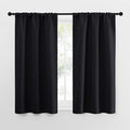 NICETOWN Black Out Curtain Panels for Kitchen - Energy Smart Decoration Thermal Insulating Blackout Drapes/Draperies for Small Window (2 Panels, 34 in x 54 in (W x L))