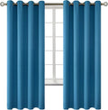 BGment Blackout Curtains - Grommet Thermal Insulated Room Darkening Bedroom and Living Room Curtains, Set of 2 Panels (52 x 72 Inch, Steel Blue)