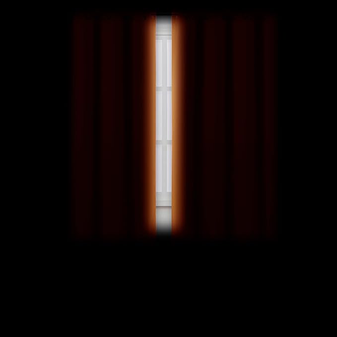 LEMOMO Orange Blackout Curtains 66 x 63 Inch Length/Set of 2 Curtain Panels/Thermal Insulated Room Darkening Blackout Curtains for Bedroom