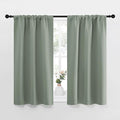 NICETOWN Window Curtains Blackout Drapes - Thermal Insulated Solid Rod Pocket Blackout Curtains/Draperies for Living Room (Sage Green, One Pair, 34 by 40-Inch)