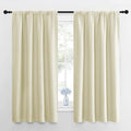 NICETOWN RV Blackout Curtains for Camper Windows, Beige, 29" Wide by 50" Long, 2 PCs, Short Blackout Curtains & Drapes, Thermal Insulated Blackout Curtain Panels for Kids Room, Play Room