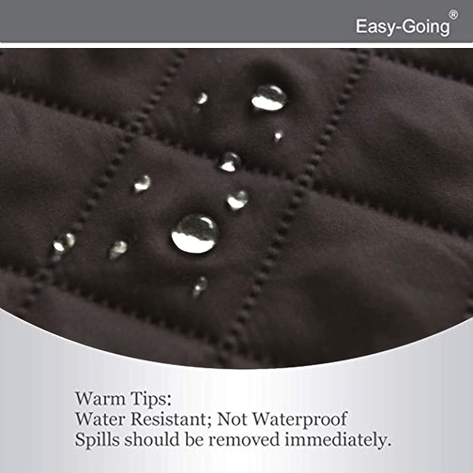 Easy-Going Recliner Chair Slipcover Reversible Sofa Cover Water Resistant Couch Cover Furniture Protector with Elastic Straps for Pets Dog (Recliner, Chocolate/Chocolate)