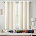 MIULEE Birch Blackout Curtains for Bedroom Living Room 54 Inches Long 2 Panels, Thermal Insulated Room Darkening Drapes Solid Grommet Noise Reduction Light Blocking Window Treatments 40x54 Inch