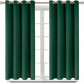 BGment Blackout Curtains - Grommet Thermal Insulated Room Darkening Bedroom and Living Room Curtain, Set of 2 Panels (52 x 45 Inch, Emerald)