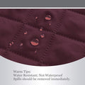 Recliner Sofa Slipcover Reversible Sofa Cover Water – Wine/Beige