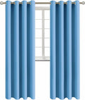 BGment Room Darkening Curtains 95 Inches Long - Grommet Thermal Insulated Drapes Window Treatment Curtains for Bedroom, 2 Panels, 52 x 95 Inch, Sky Blue