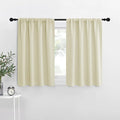 NICETOWN RV Blackout Curtains for Camper Windows, Beige, 29" Wide by 40" Long, 2 PCs, Short Blackout Curtains & Drapes, Thermal Insulated Blackout Curtain Panels for Kids Room, Play Room