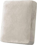H.VERSAILTEX Velvet Stretch Couch Cushion Cover Plush Cushion Slipcover for Chair Cushion Furniture Protector Seat Cushion Sofa Cover (1 Piece Armchair Cushion Covers, Oatmeal)