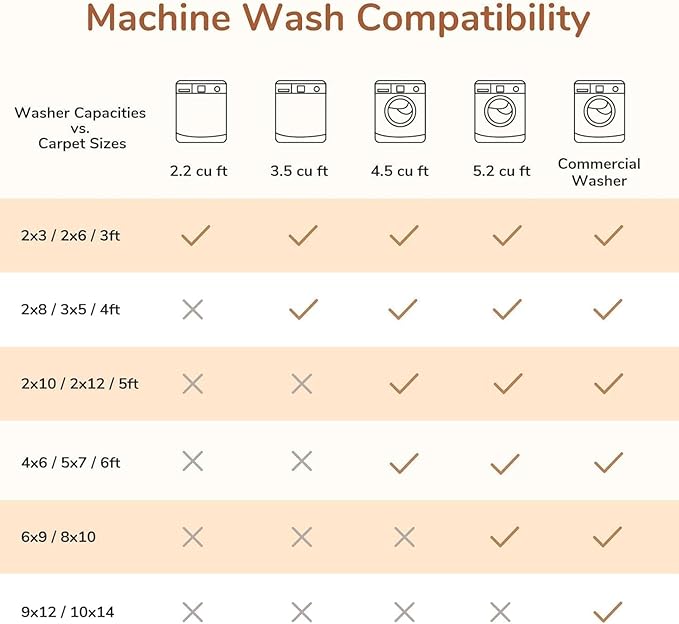 OPPODREAM Border Soft Area Rugs 5x7, Washable Brown Rug with Non Slip Backing, 5 x 7 Faux Cashmere Low-Pile 5x7 Carpet