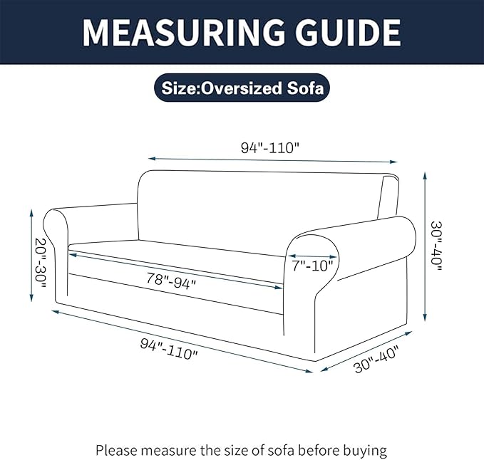 Cupuamon 2026 New Stretch Oversized Sofa Slipcovers Couch Sofa Cover for 4 Seater Furniture Protector Covers with Elastic Bottom Jacquard Fabric Small Checks for Pets, Kids - Wine
